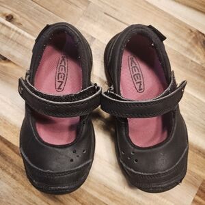 Keen Black Leather Mary Jane Sandals